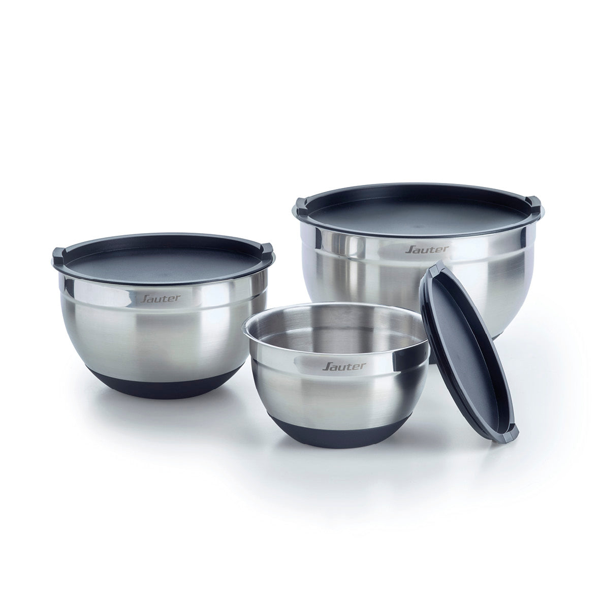 Stainless Steel Mixing Bowls - Comes with lids and a non slip base –  Curated Kitchenware