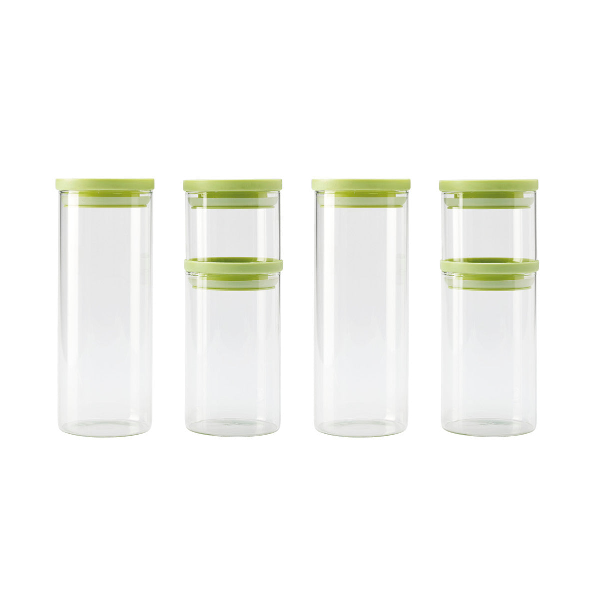 Vetri 0.5 Gal Glass Storage Jar - with Glass Lid - 6 inch x 6 inch x 8 1/4 inch - 1 Count Box, Clear