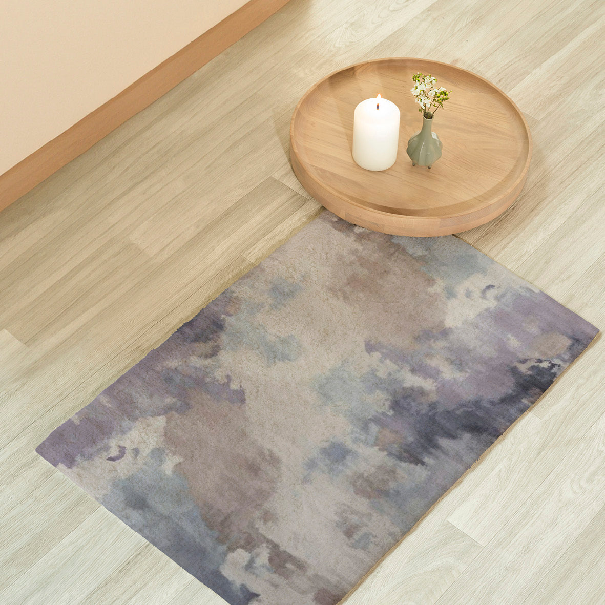 Tapis d'intérieur antidérapant -  Murmure coloré Violet