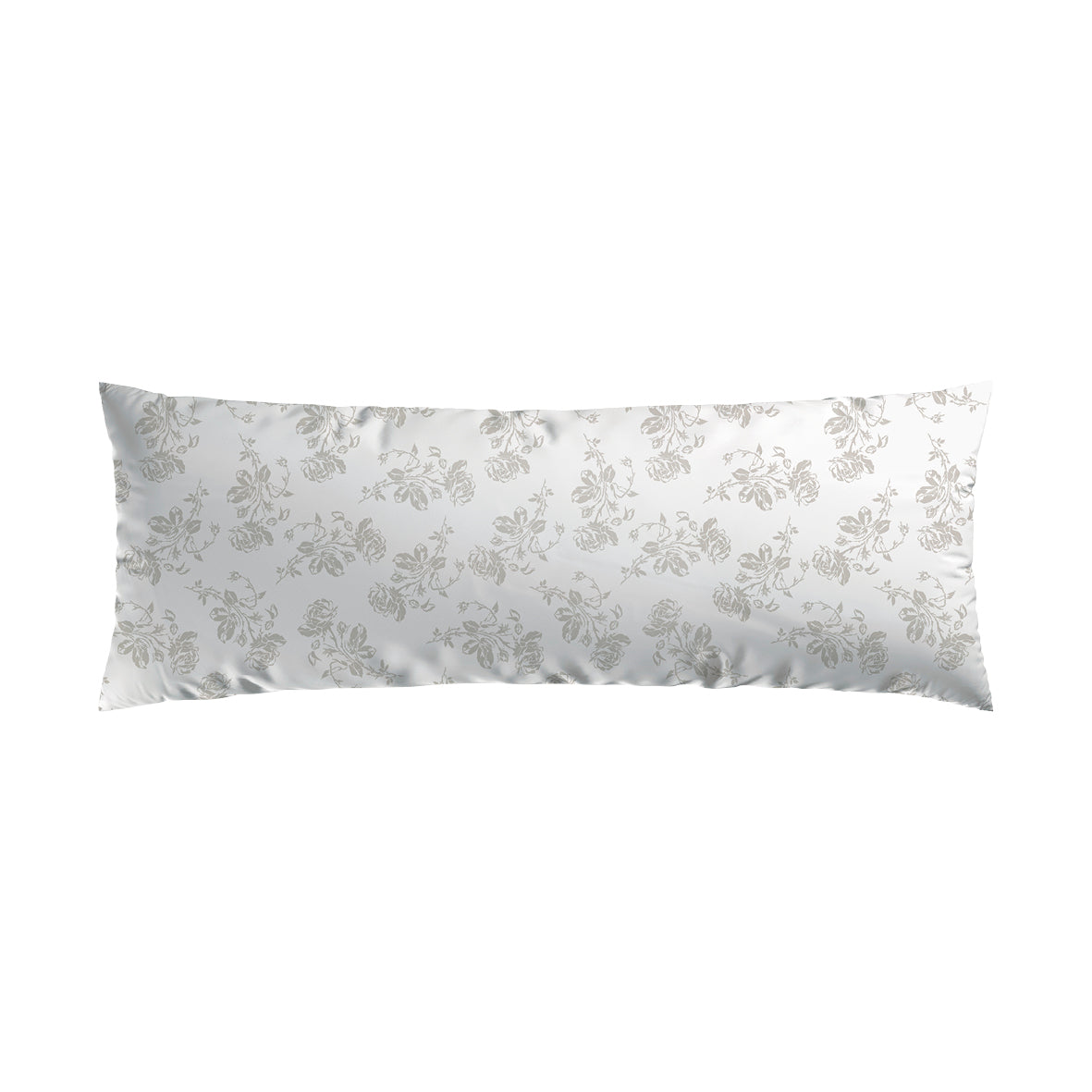 Pillowcase(s) cotton satin - Roses Taupe / White