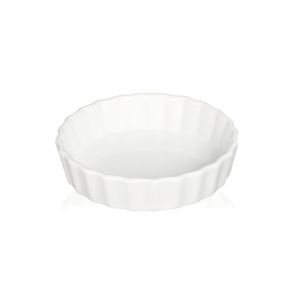 Ovendish in stoneware 12 cm - White