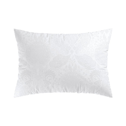 Pillowcase(s) cotton satin Jacquard woven - Arles White