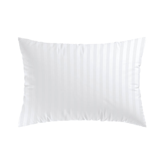 Pillowcase(s) cotton satin Jacquard woven - Arles White