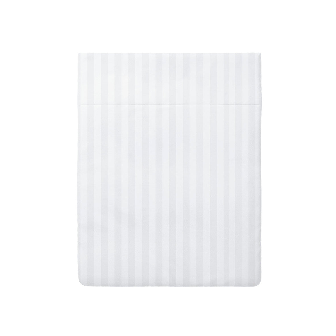 Flat sheet cotton satin - Jacquard woven - Dobby stripe White