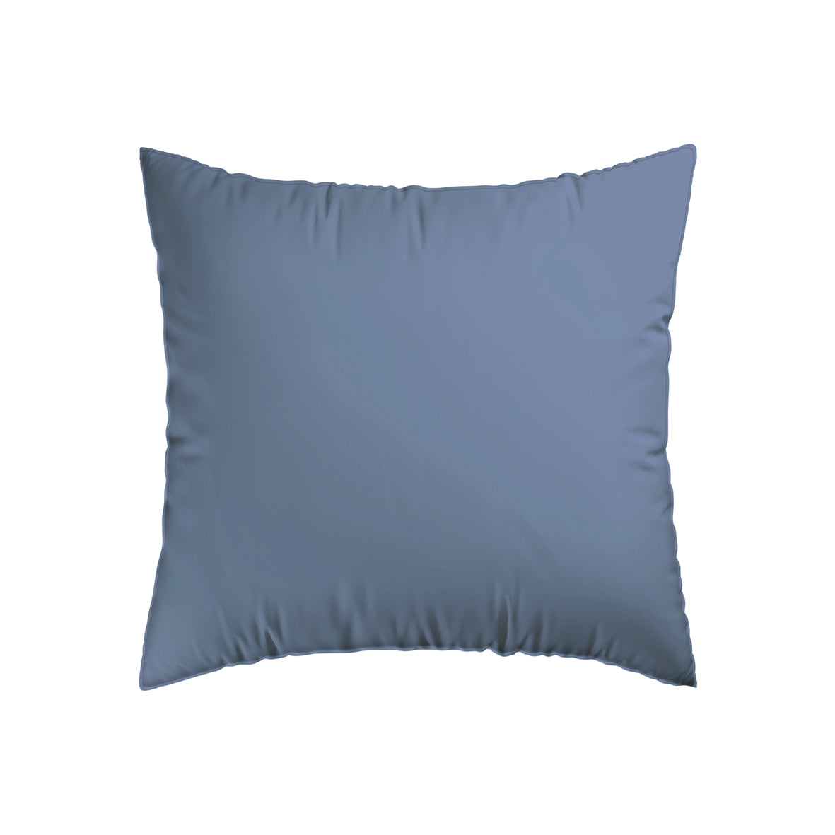 Set de 2 taies d'oreiller satin de coton rayure tissé Jacquard  Bleu - 63 x 63 cm