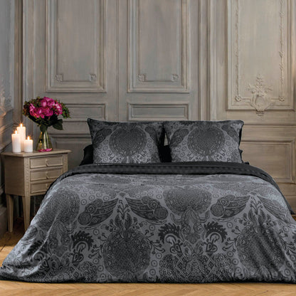 Pillowcase(s) cotton satin - Arles Dark grey