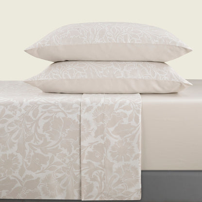 Sheet set cotton satin - Arabesque Taupe