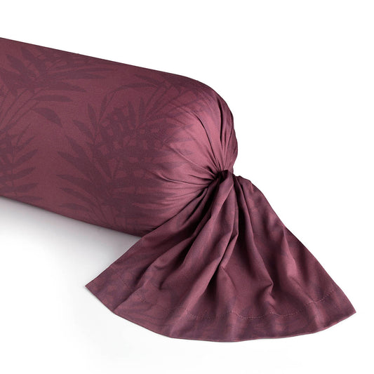 Bolster case cotton satin - Areca Plum