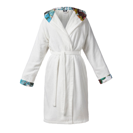 Hooded bathrobe - Zanzibar White