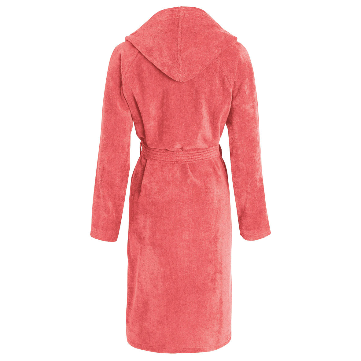 Hooded bathrobe - Hibiscus Pink