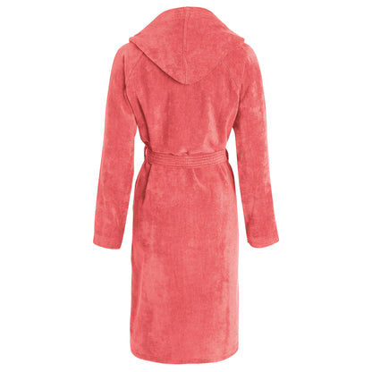 Hooded bathrobe - Hibiscus Pink