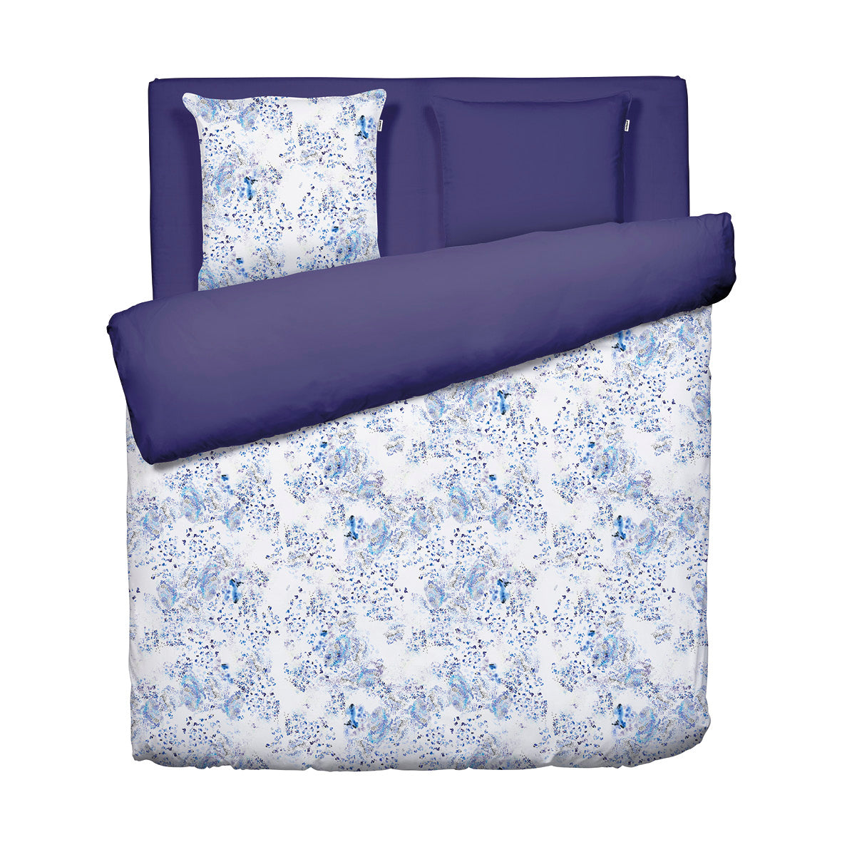 Duvet cover + pillowcase(s) percale cotton - Frisson Blue