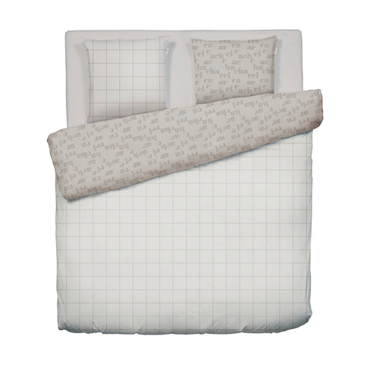 Duvet cover + pillowcase(s) flannel - Signature Taupe