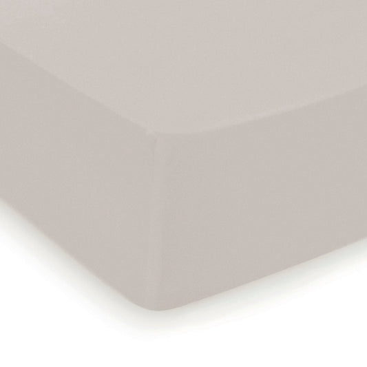 Fitted sheet cotton satin - Uni Taupe