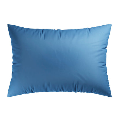 Pillowcase(s) cotton satin - Uni Blue 2 x (50 x 70 cm)