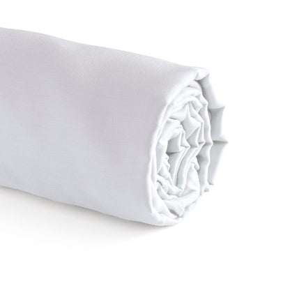 Fitted sheet cotton satin - Uni White