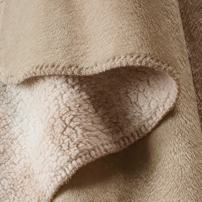 Fleece plaid - 180 x 220 cm: beige/taupe