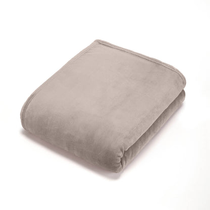 Fleece plaid - 180 x 220 cm: Taupe