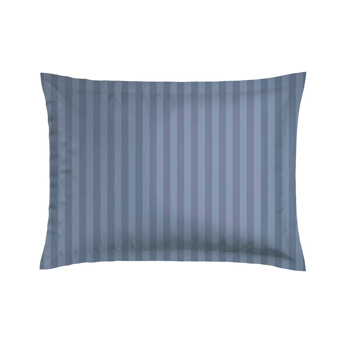 Pillowcase(s) cotton satin dobby stripe woven - Bleu 2 x (50 x 70 cm)