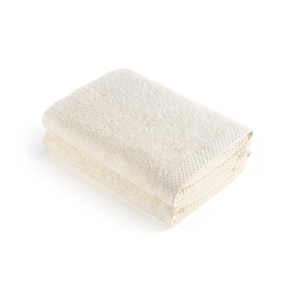 Set of 2 kitchen towels - 45 x 45 cm Ivory