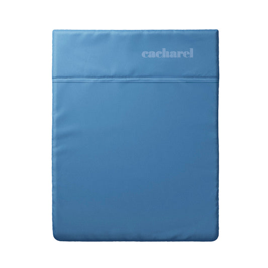 Flat sheet cotton satin - Uni Blue