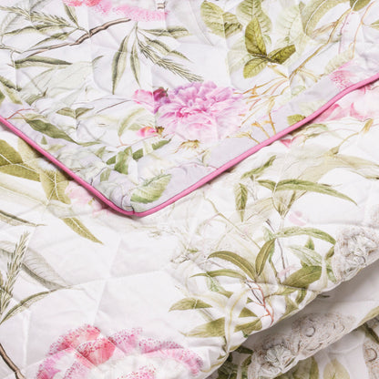 Quilt - Jardin de roses White/Thyme green