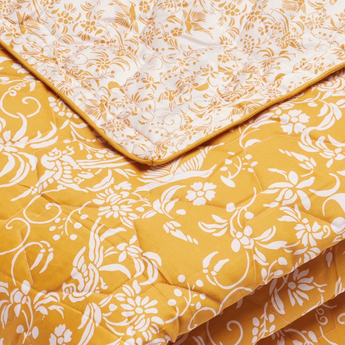 Quilt baby - Birds yellow