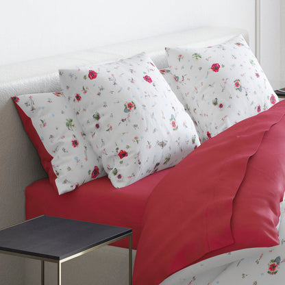 Set de 2 taies d'oreiller rectangulaires - 50 x 70 cm - Framboise