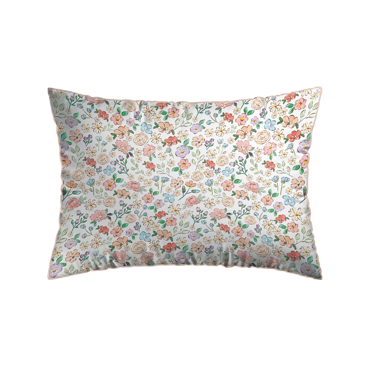 Pillowcase(s) cotton satin - Meadow White 2 x (50 x 70 cm)