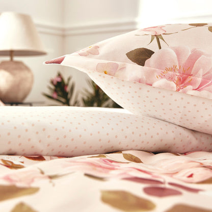 Pillowcase(s) cotton satin - Cerisier des Collines Pink