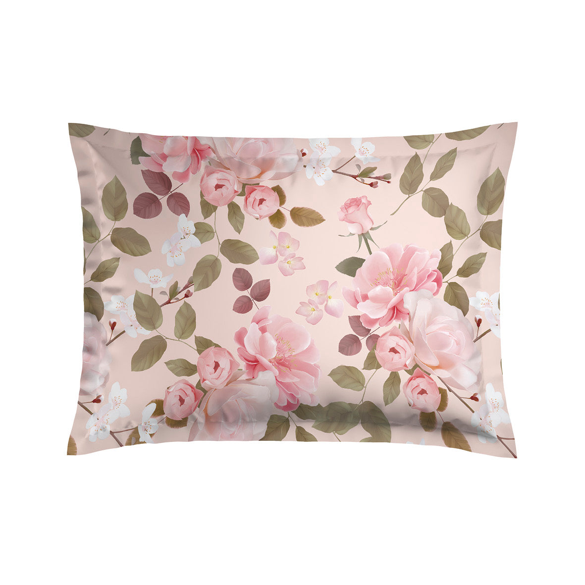 Pillowcase(s) cotton satin - Cerisier des Collines Pink