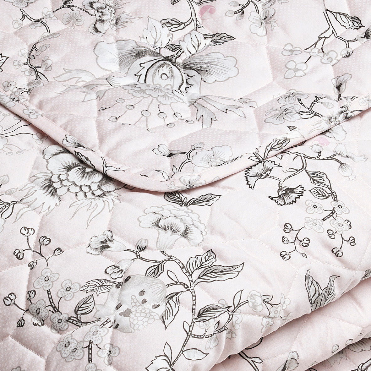 Bedspread - Jardin secret pink