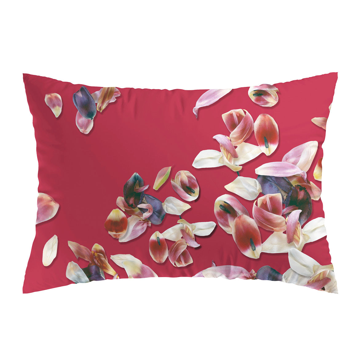 Pillowcase cotton satin - Aurore Red