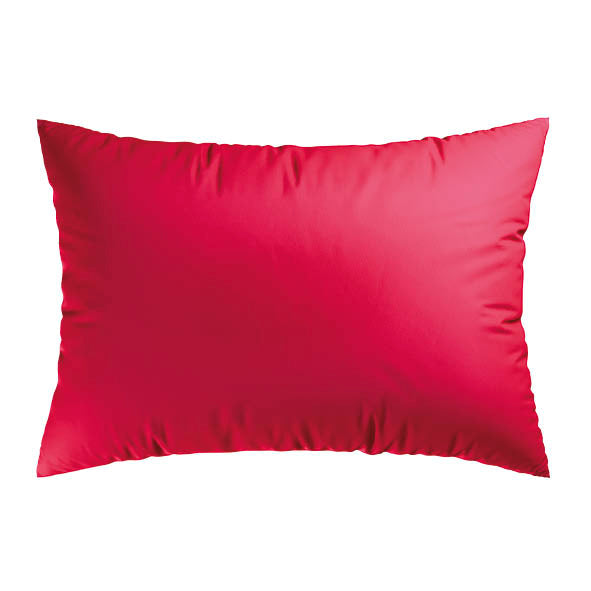 Set of 2 pillowcases cotton satin - Uni Red