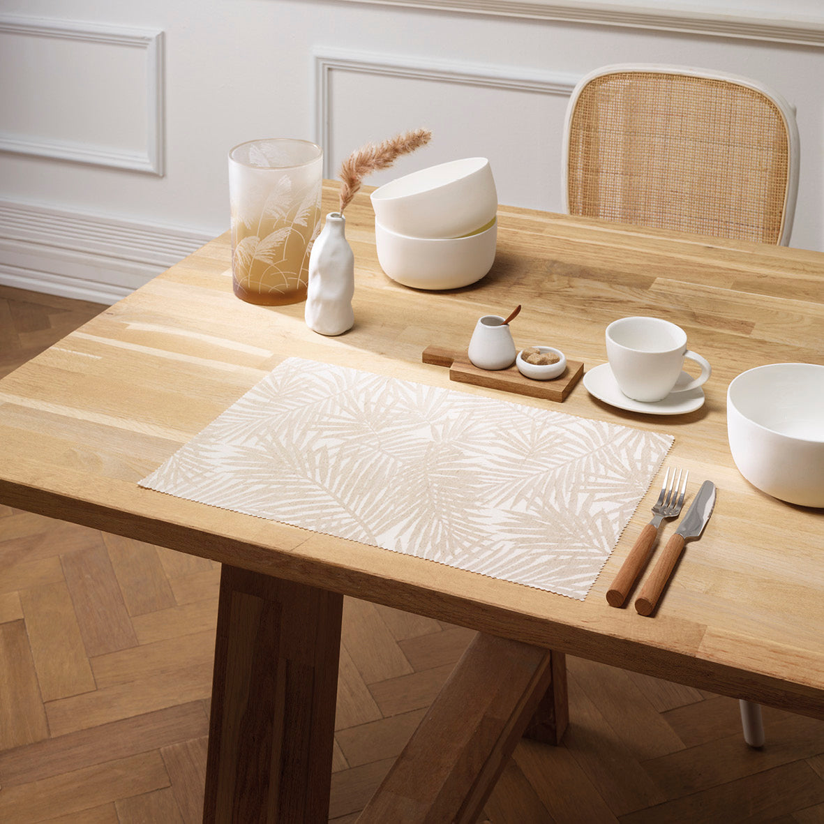 Set of 2 placemats - Natura Taupe