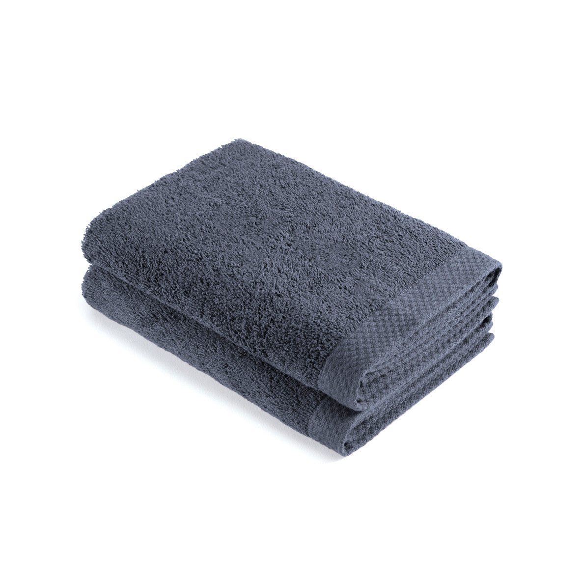 Set of 2 kitchen towels - 45 x 45 cm Blue grey