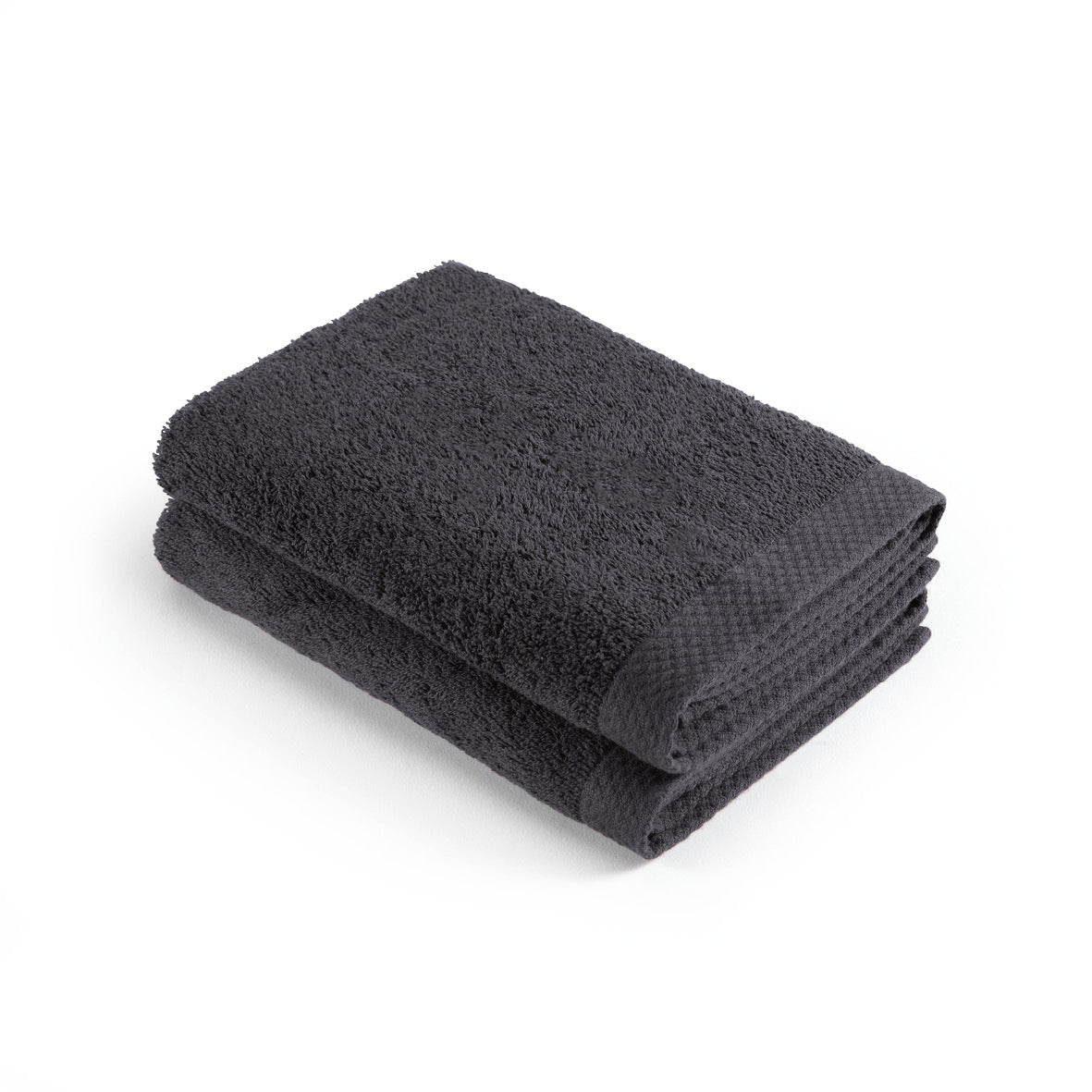 Set of 2 kitchen towels - 45 x 45 cm Dark grey