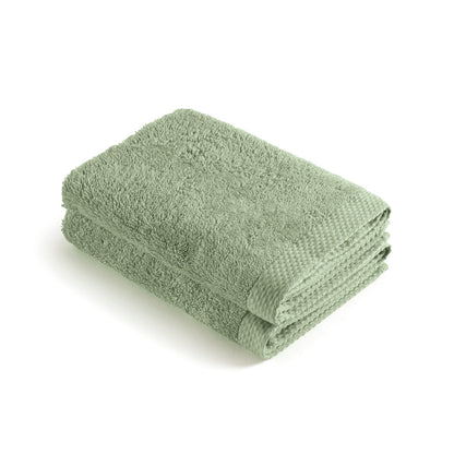 Set of 2 kitchen towels - 45 x 45 cm Almond green