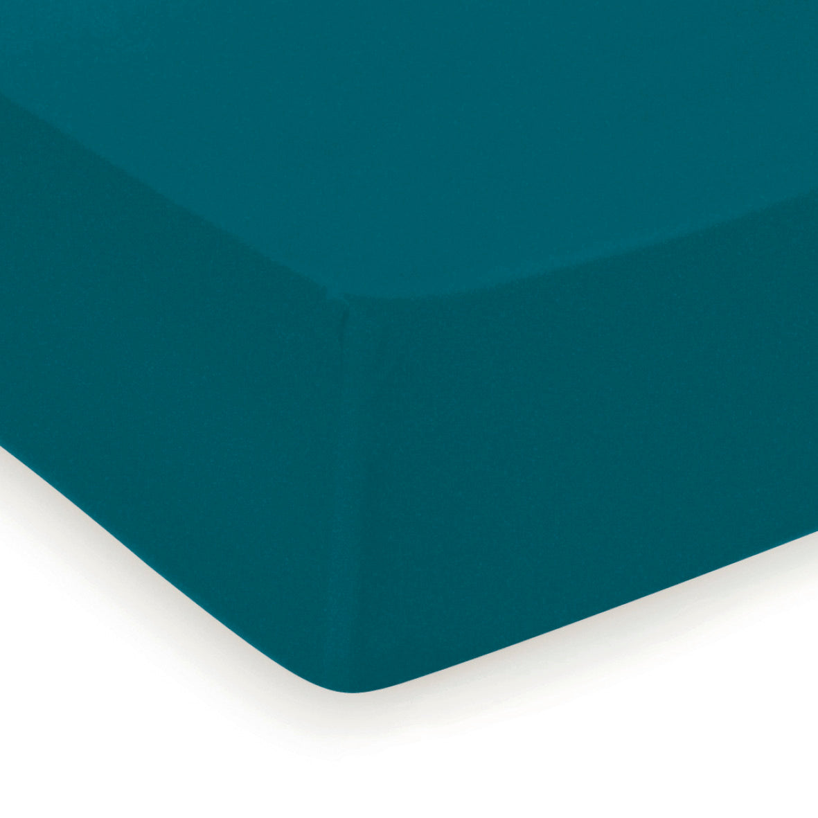 Fitted sheet cotton satin - Uni Green