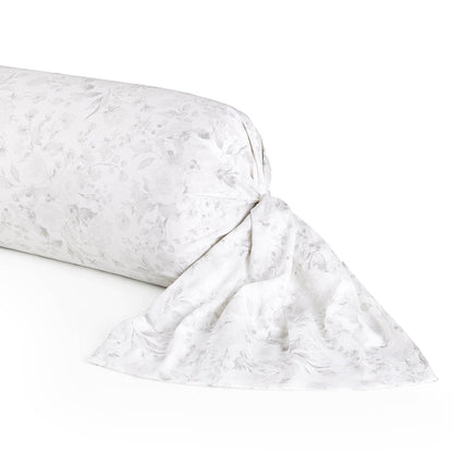 Bolster pillowcase - Pétale de rose Black/white