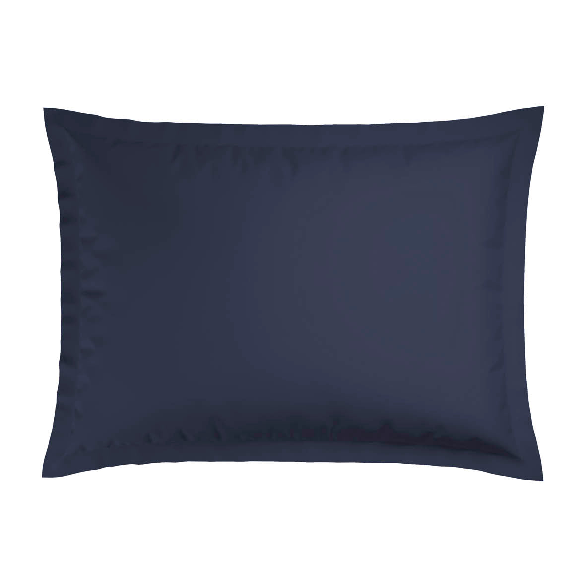 Pillowcase(s) cotton satin - Jacquard woven - dobby stripe dark blue