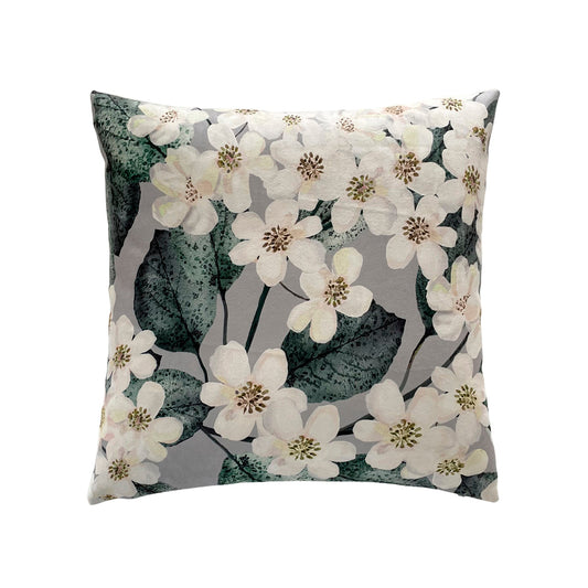 Cushion cover Rose Pimprenelle Grey - 45 x 45 cm