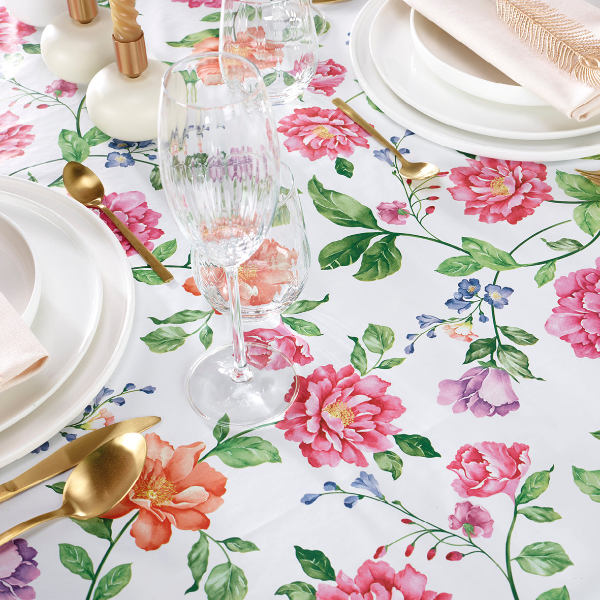 Tablecloth - Pivoine White