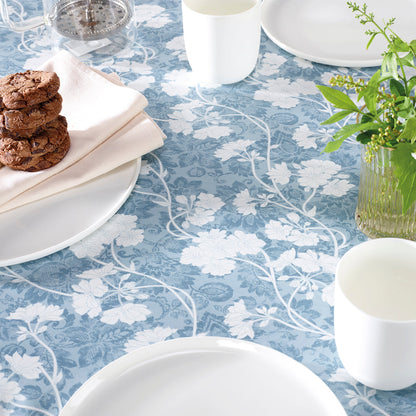 Tablecloth - Azur floral blue