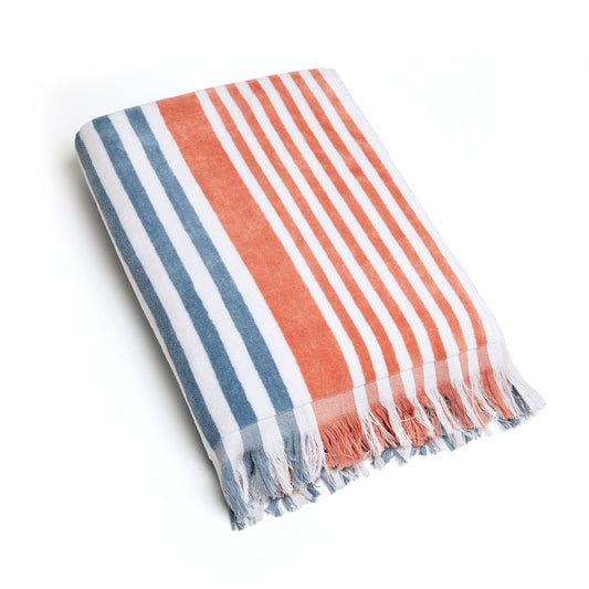 Beach towel - Maldives Red / Blue