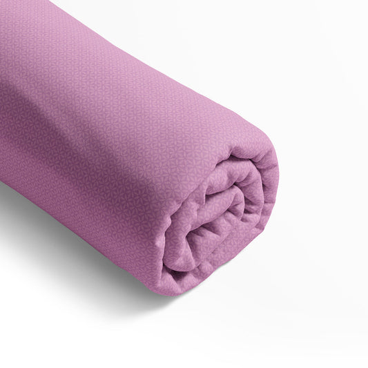 Fitted sheet cotton satin - Marie fleurs Purple