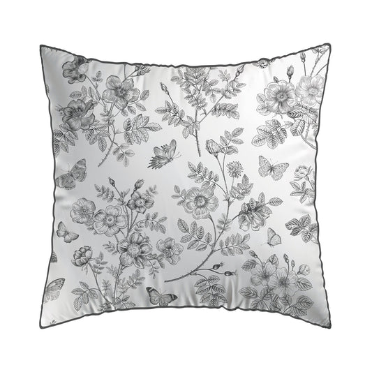 Pillowcase(s) cotton satin - Envolée de papillons White