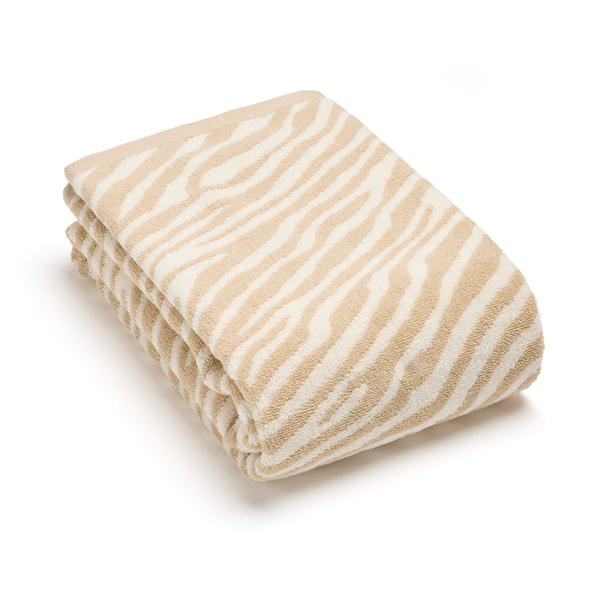 Maxi bath towel Zebra Taupe - 90 x 180 cm