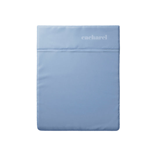 Flat sheet linen / cotton - Uni Light blue