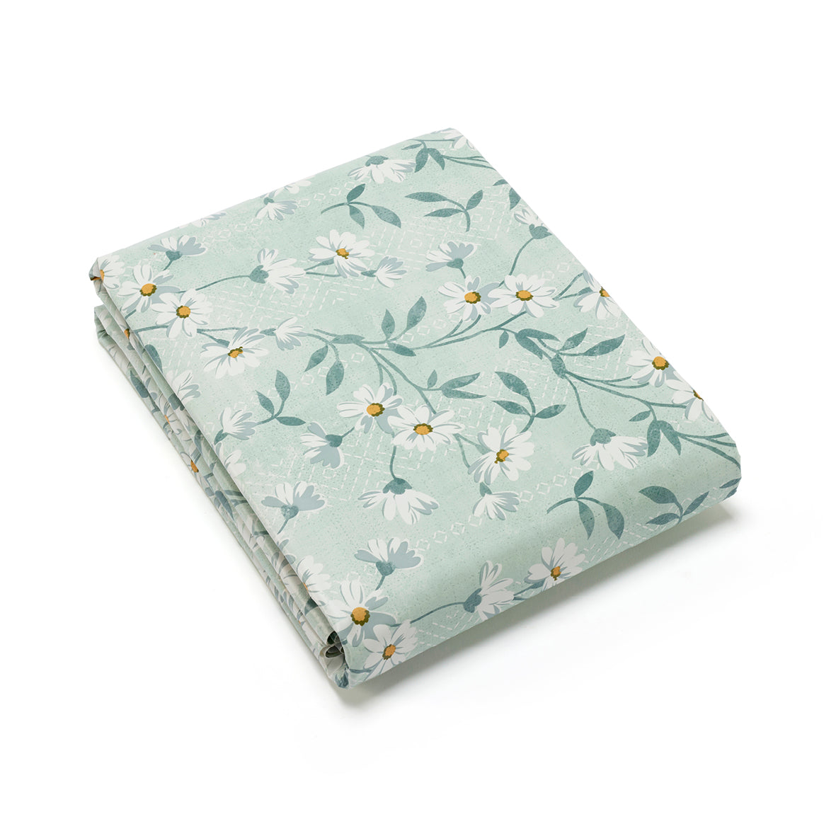 Tablecloth - Daisies Light green